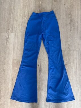 Bright Royal Blue Flared Leg Pants - M/L
